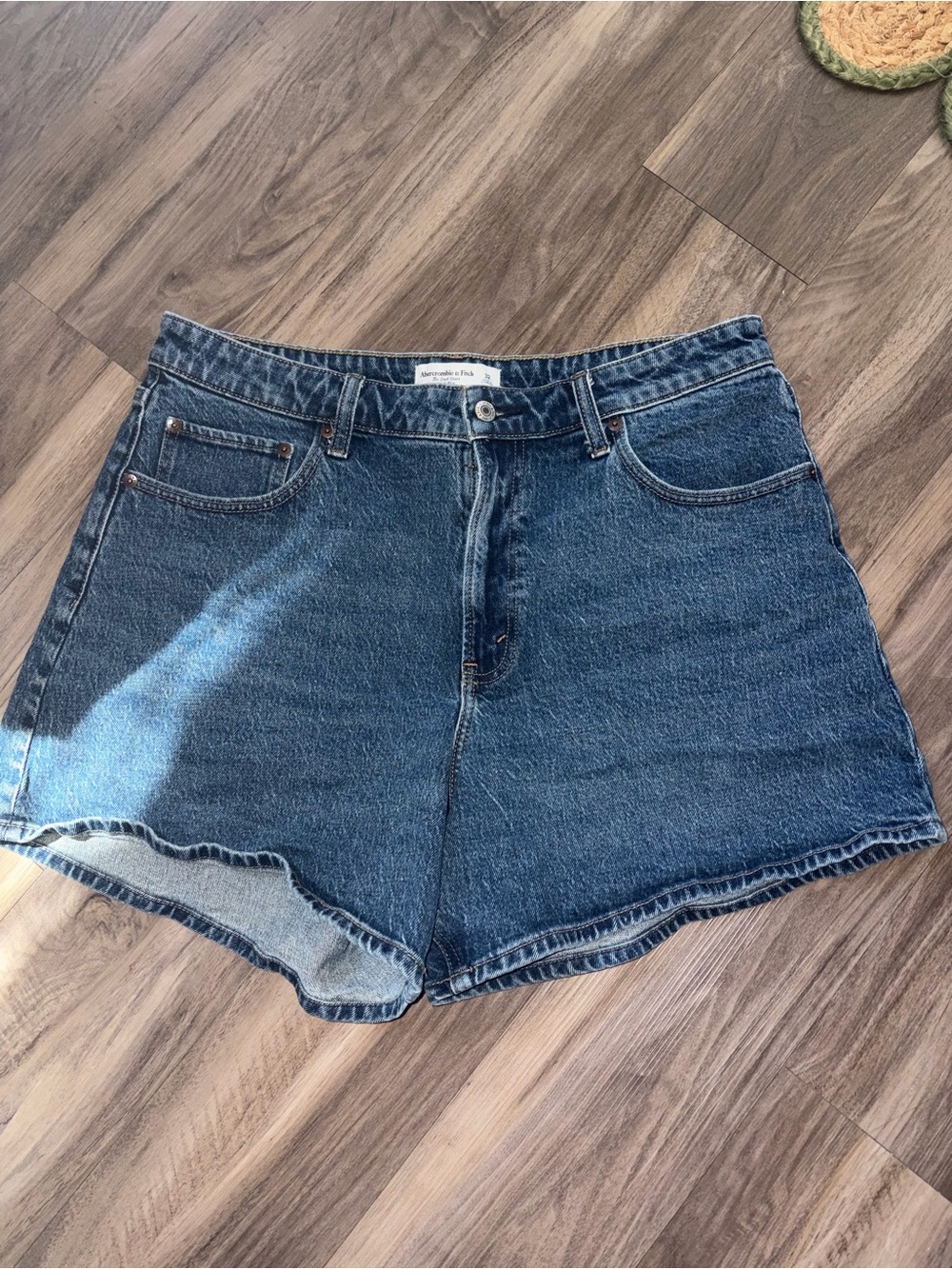 Abercrombie Dark Wash Dad Short